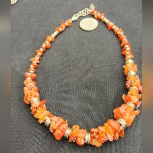 Orange Beaded Necklace